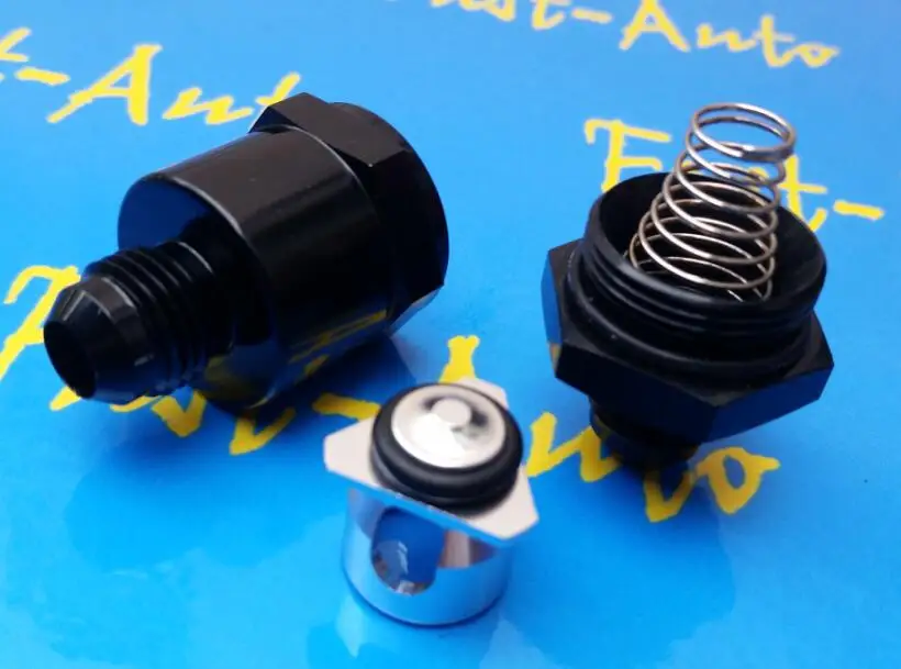 

3/4unf -8AN AN8 AN 8 Черный анодированный обратный односторонний клапан заготовки для системы обратного бака объемом 2 л