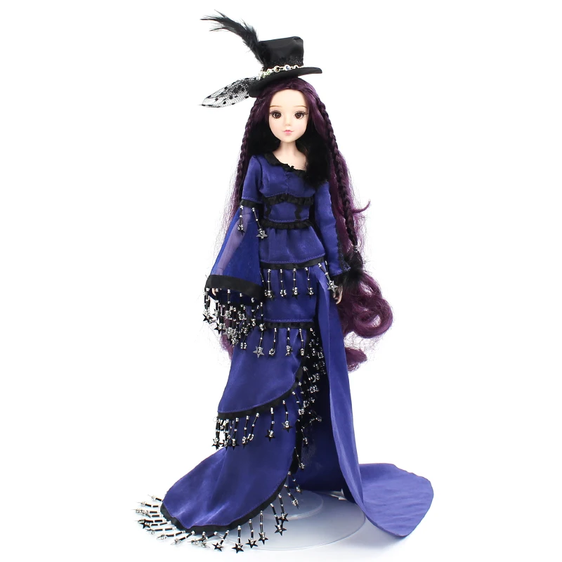 

DBS MMGirl 12 Constellation Scorpio 1/6 bjd 30cm dark purple dress hat 14 joint body with exquisite gift box toy