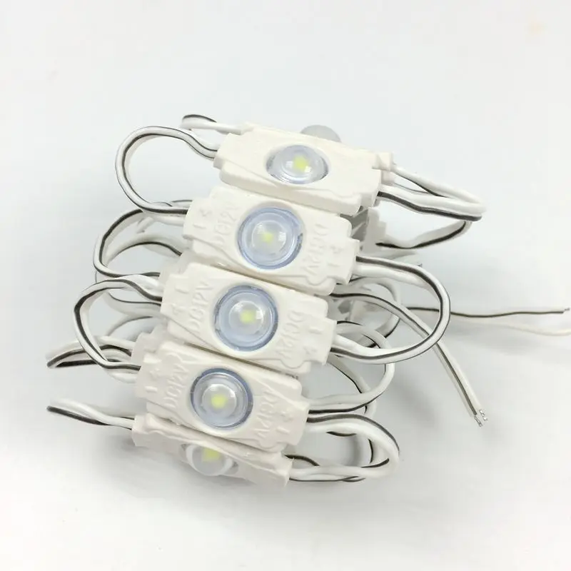 20 개/몫 SMD 2835 1 LED 모듈 조명 DC 12V 0.5W 방수 슈퍼 밝은 미니 Led 모듈 백라이트 DIY