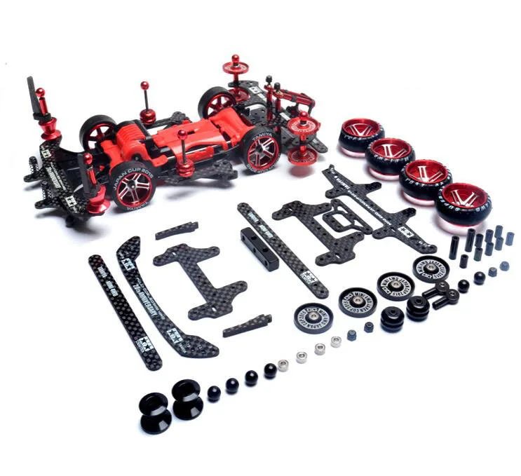 FMA Chassis Modify Parts Set Starter/Primary/Advanced Kit Spare Parts For Tamiya Mini 4WD Car Model