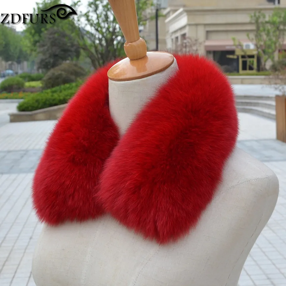 ZDFURS *  women\'s clothing collar accessories  fashion fur fox scarves 100% Real fox fur collar square  ZDC-163007