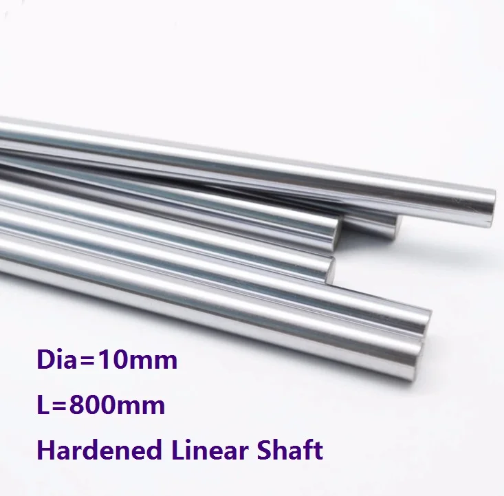 

10pcs/lot Dia 10mm shaft 800mm long Chromed plated linear shaft hardened shaft rod bar rail guide for 3d printer cnc parts