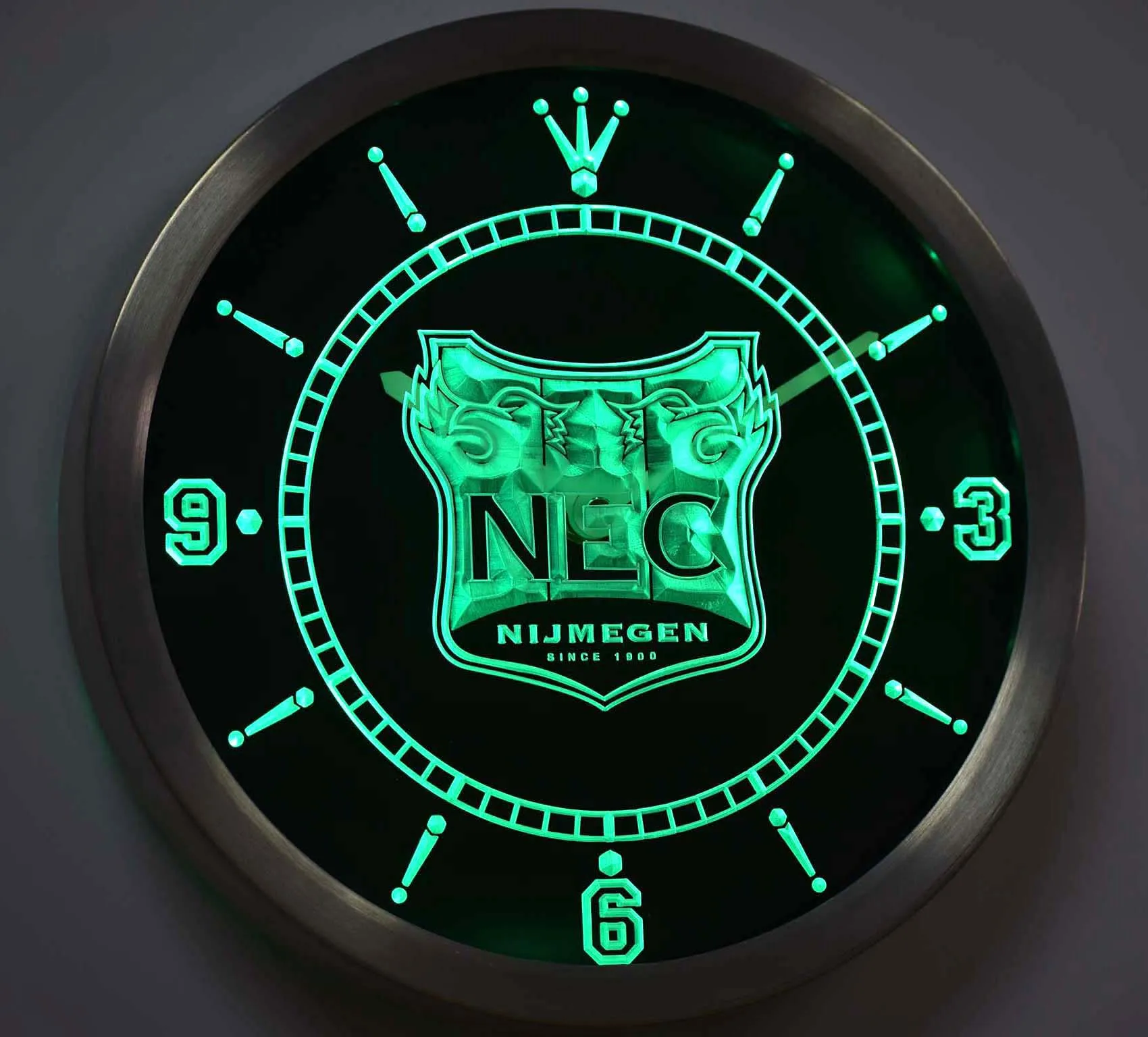 nc1020 NEC Nijmegen Eredivisie Football Neon Light Signs LED Wall Clock