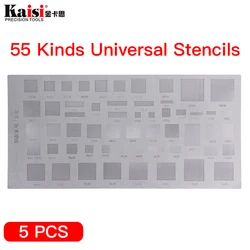 Kaisi 55 Kinds of Universal Phone Solder Paste BGA Reballing Stencils