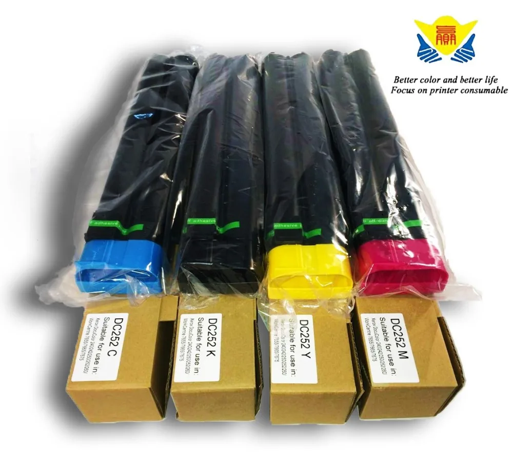 JIANYINGCHEN Compatible Color Toner Cartridge For Xeroxs DocuCentre C5540 Docucolor 240 250 242 WorkCentre 7655 (4pcs/Lot)