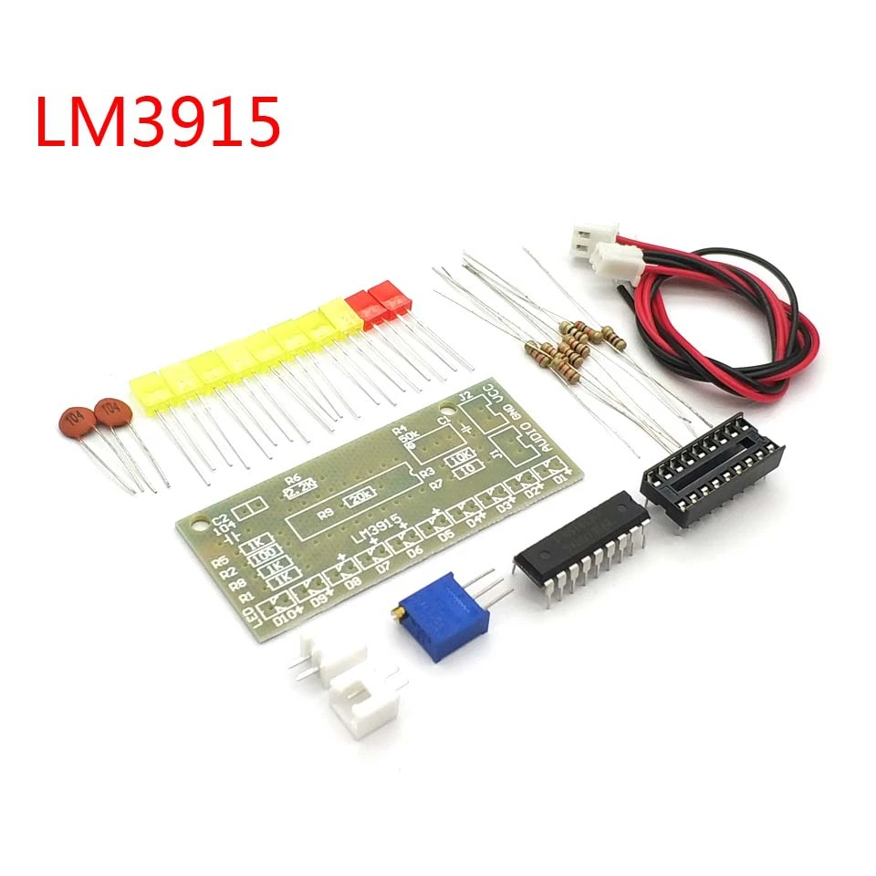 Hot Selling! 1 PCS Electronic diy kit LM3915 Audio Level Indicator DIY Kit Electronic Production Suite Good