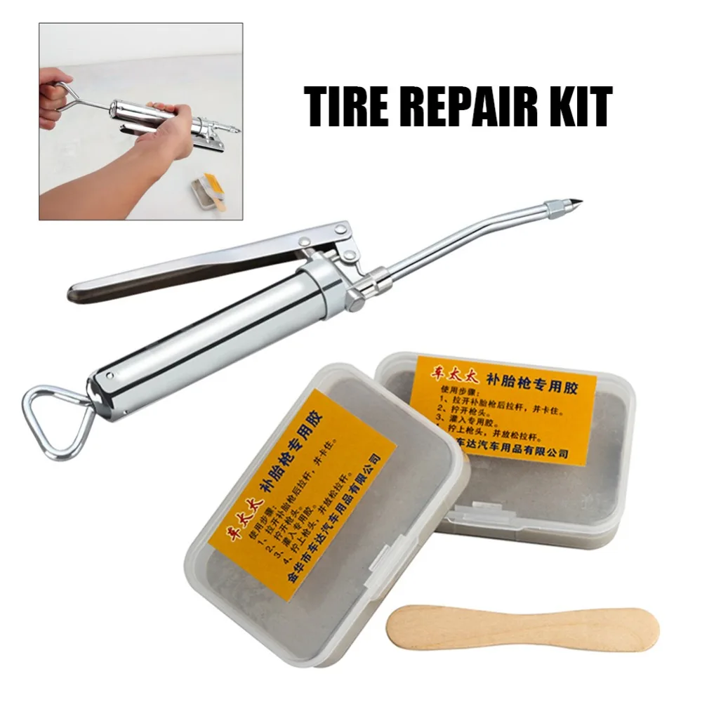 2nd Generation Upgraded Car Tire Repair Kit Inner Tire Rubber Strip Emergency Vacuum Tire Fast Repair Tool Match Long Strip Fill