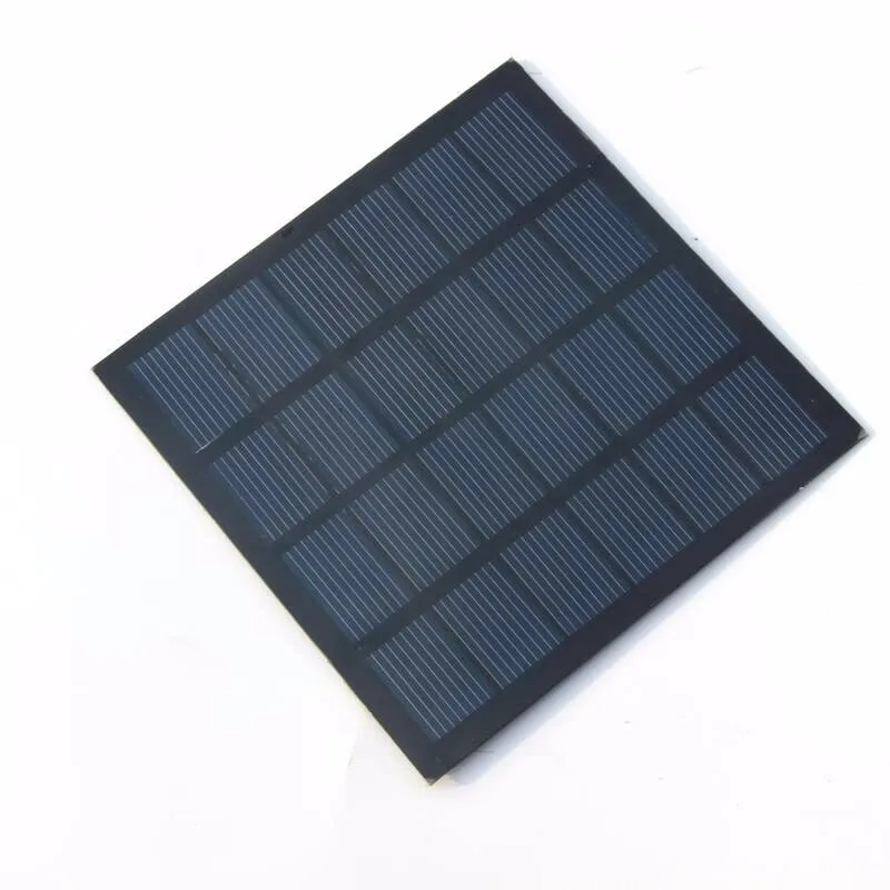 

BUHESHUI 1.5W 6V 250mA Mini Polycrystalline Solar Panel Small Resin Solar Cell Solar Module 110*110*2MM 24pcs Wholesale