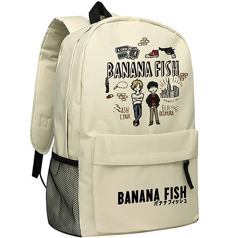 BANANA FISH Yollow Women Back Pack Ash Lynx Anime Bookbag borse da scuola Oxford per ragazze adolescenti zaino da viaggio carino Rugzak