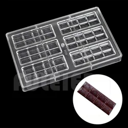 DIY Polycarbonate Chocolate bars mold cake decoration Pastry Baking Dish confectionery tools Chocolate Candy Mold