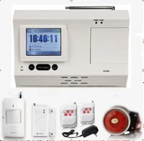 

Fashion TFT Color Display Burglar Alarm 8200 PSTN Scurity Alarm System English / Russian