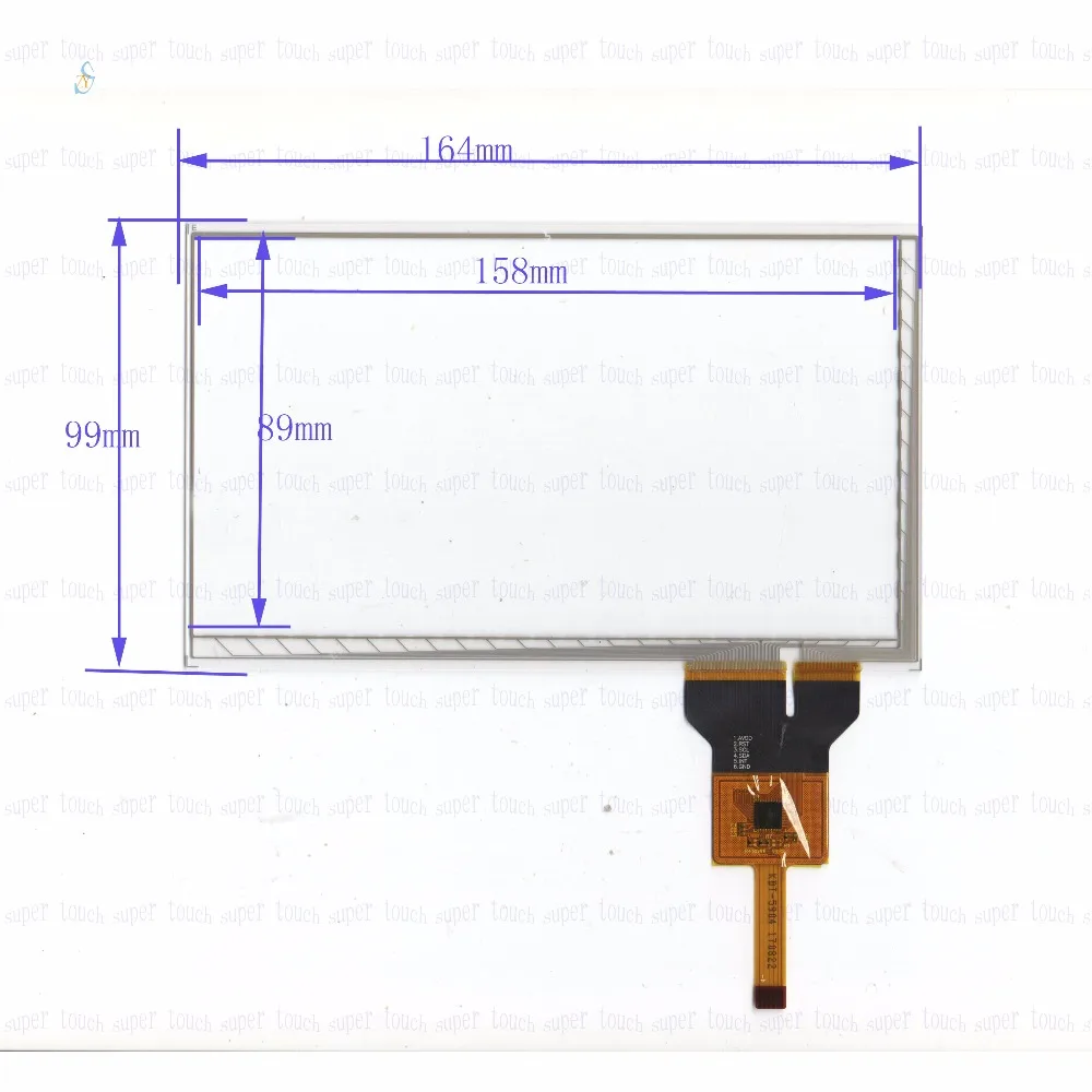 

ZhiYuSun KDT-5904 164mm*99mm 7inch Capacitive touch screen panel for Car DVD, 164*99 GPS Navigator screen glass