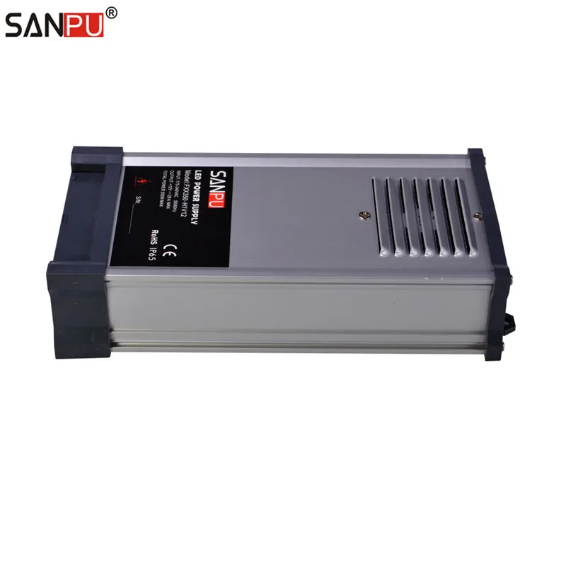 SANPU 350W 12V Regulated Power Supply Unit 30A LED Driver 220V AC to DC 12volt Lighting Transformer Rainproof for Outdoor LEDs