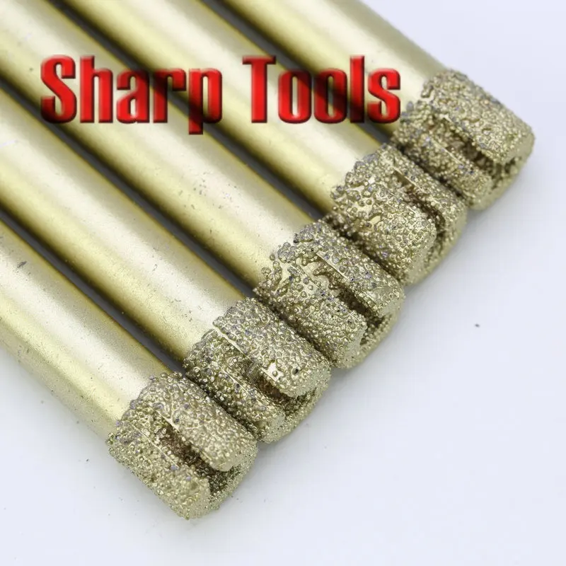 12MM Shank Brazing Diamond Router Bits for Stone Slot Cutting OVL-160MM Long Straight CNC Engraving Cutters Milling Tools Set
