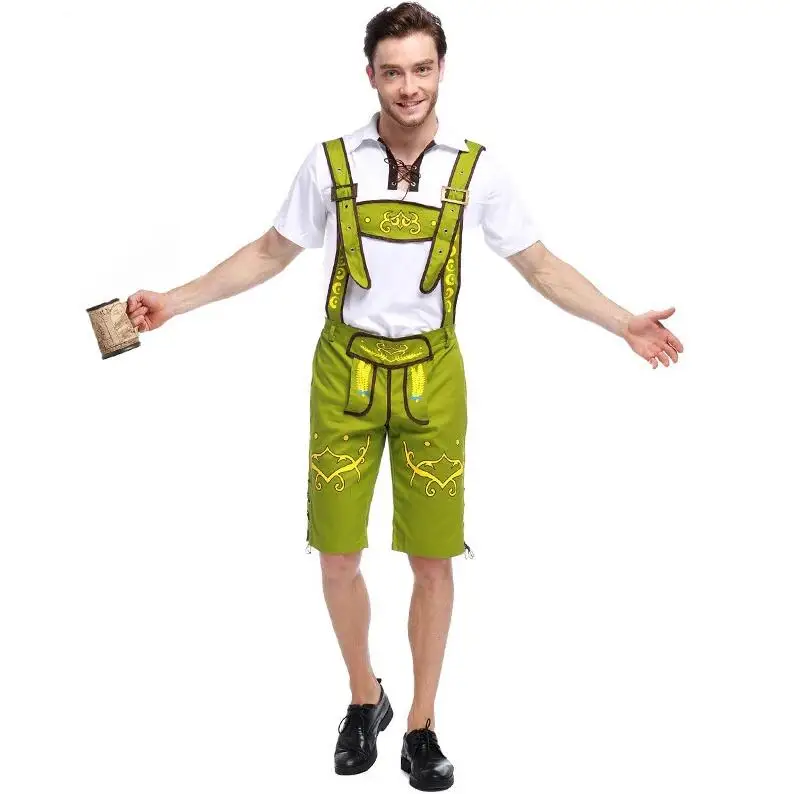 2019คุณภาพสูง Oktoberfest เครื่องแต่งกาย Lederhosen Bavarian Oktoberfest เยอรมันเทศกาลเบียร์คอสเพลย์ฮาโลวีนสำหรับเสื้อผ้า