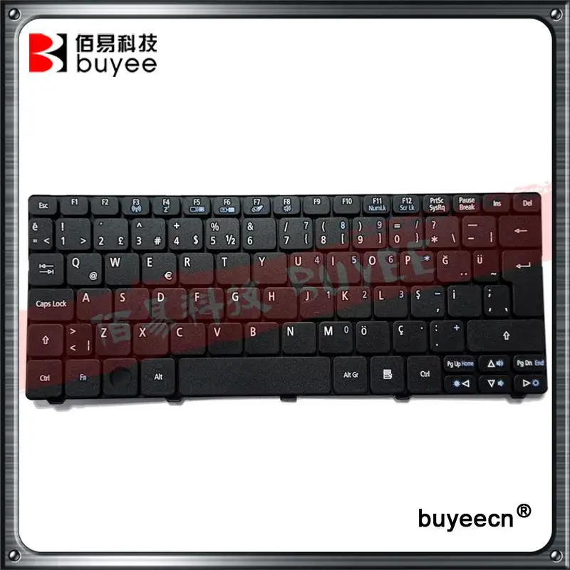 Black Laptop Turkish Keyboard For Acer Aspire One D255 D255E D257 AOD257 D260 D270 AO533 532 532H 521 533 ZH9 TR Layout Keyboard