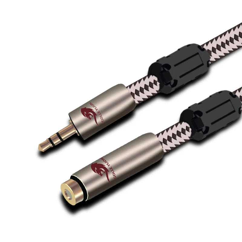 Кабель-удлинитель HIFI Mini Jack 3,5 мм штекер-гнездо для телефона, наушников, стереогарнитуры, автомобильного динамика, от 3,5 мм до 3,5 мм OFC 75 см 1 м 2 м