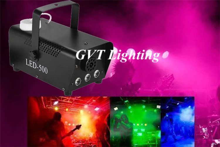 Hot sale wireless remote control Red green blue Mixed color LED 500W  smoke machine stage lighting amazing smoke effect fogger