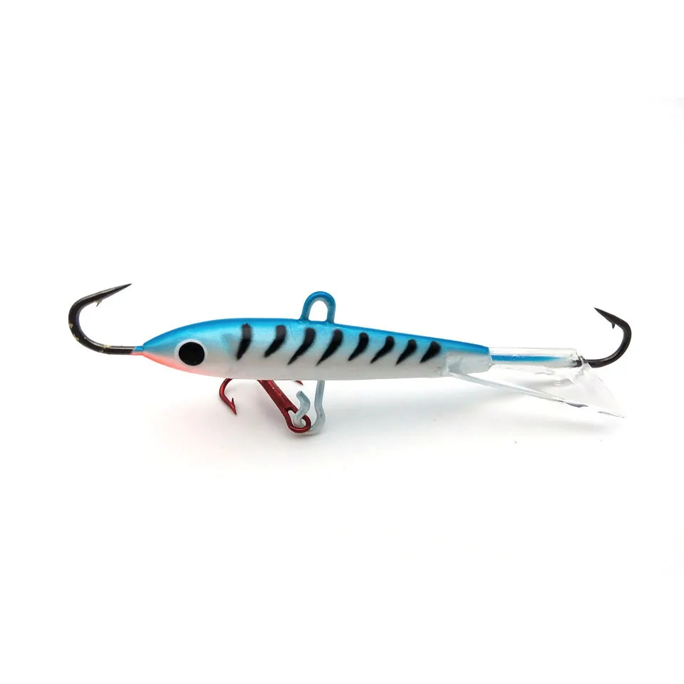 1PCS Winter Ice Fishing Lure Jigging Lead Fish Bait 18g 83mm Fishing Hook Ice Balancer Jigs ice jigging Winter Fishing Baits