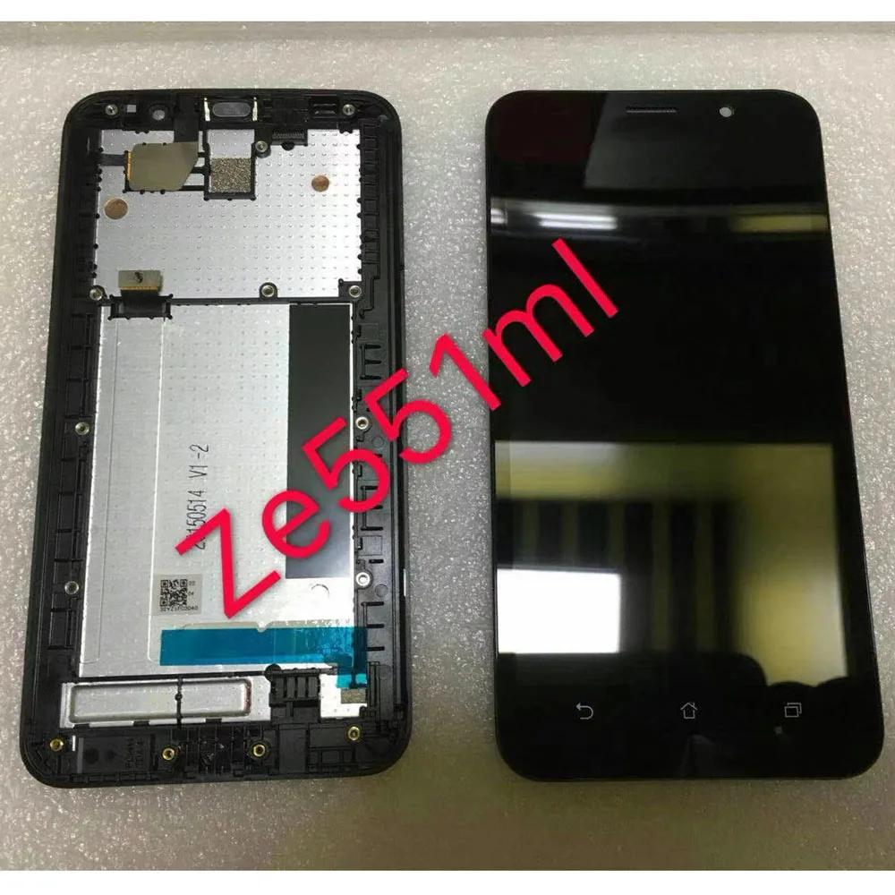 

5.5 inch Touch Screen Digitizer Sensor Glass LCD Display Monitor Assembly with frame for ASUS Zenfone 2 ZE551ML Z00AD