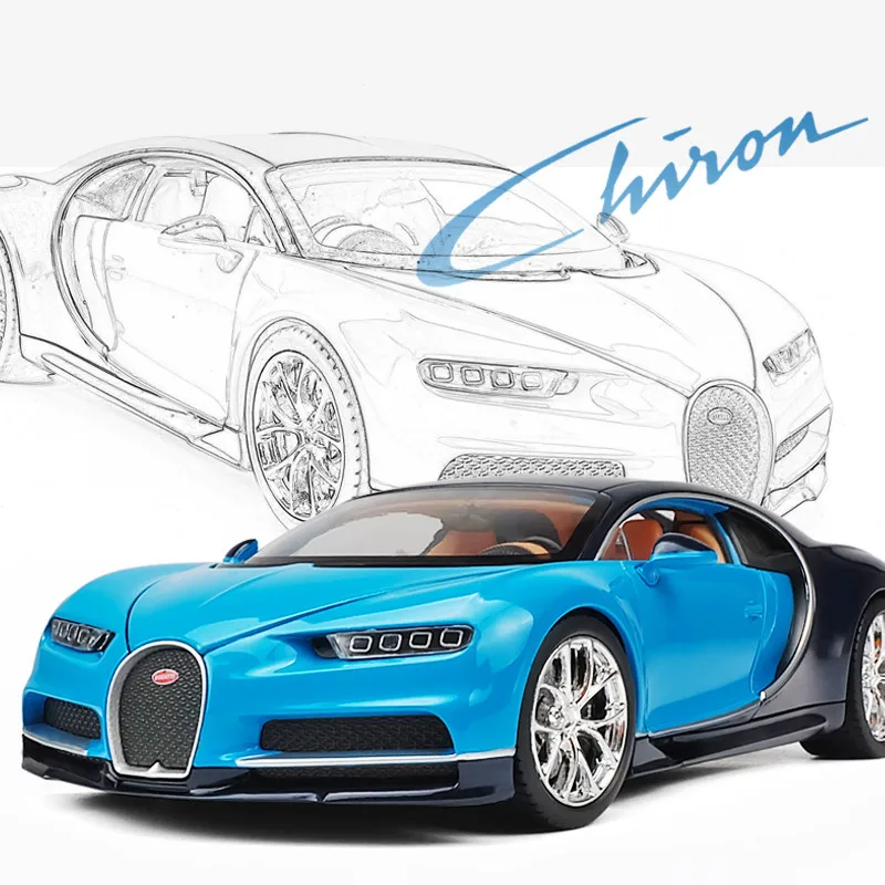 

high quality 1:24 chiron sports car zinc alloy model car,simulation collection and gift metal car model ornaments,free shipping