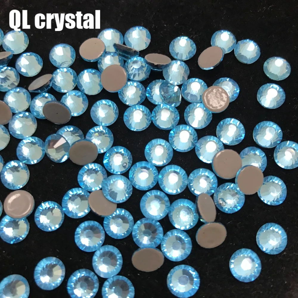 Glitter Flatback Glass Crystal DMC Hotfix rhinestone For Gymnastics dancing wedding Clothes Shoes 3D Nail Decoration