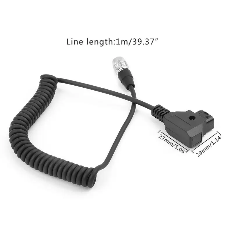 D-Tap to Hirose 4pin Connector Male Plug Power Cable Sound Device For Zoom F8 Recorder Power Supply