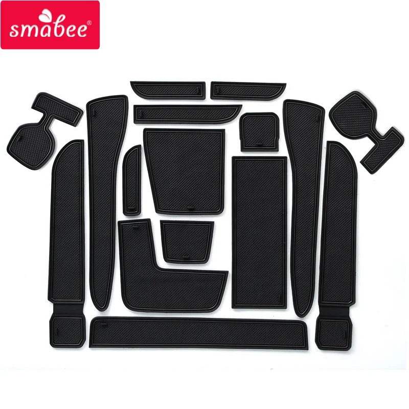 smabee Gate Slot Pad For toyota wish 20 A series Non-Slip Mats Interior Accessories Door Mat Cup Holder Rubber Coaster Sticker