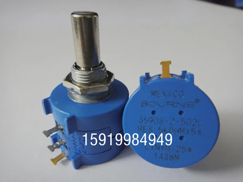 

Imported 2W precision multi-turn potentiometer adjustable resistance 3590S-2-502L 5k switch