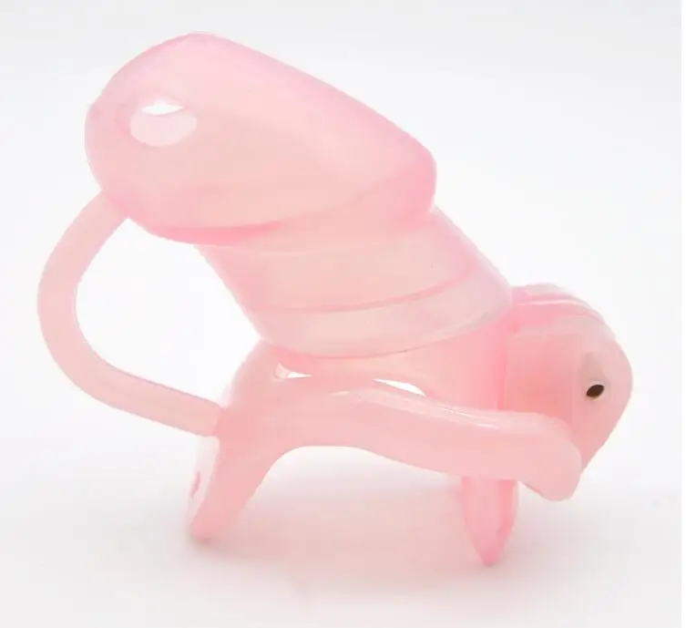 Male Soft Silicone Cock Cage With Resin Arc Penis Ring Chastity Belt Device Adult BDSM Sex Toy 2 Size For Cage 4 Color 360