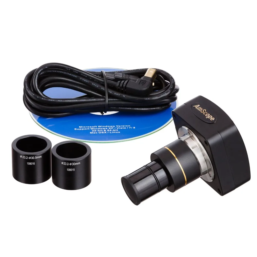 Amscope-microscópio de Software de Medição Câmera Digital Usb2 1.3mp Mu130