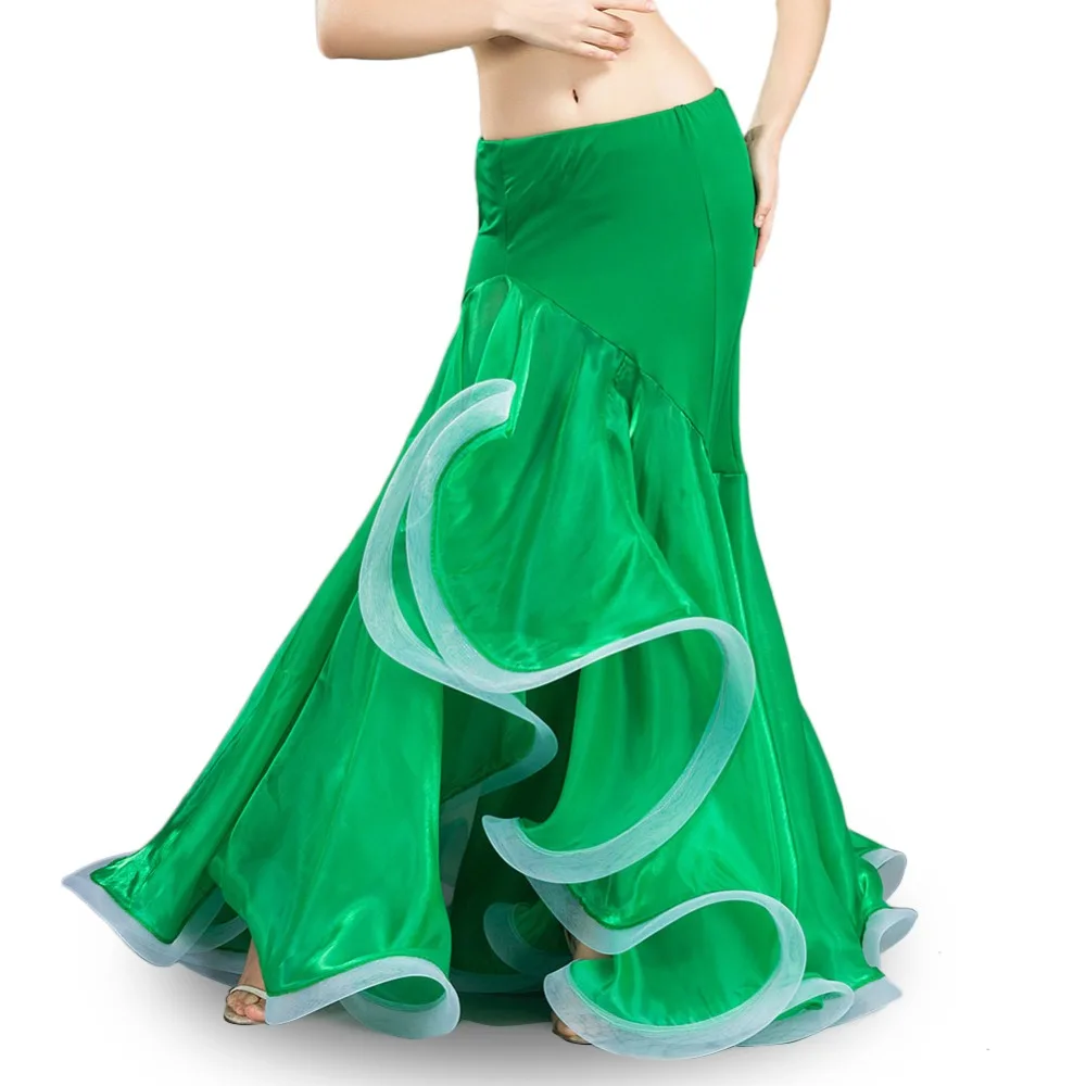 Sexy mermaid skirts Belly Dance Skirt Long Belly dance costumes Lotus leaf Belly Dancing skirts Belly dancer skirts for Women