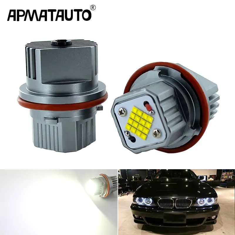 2pcs LED car-styling Angel Eyes Demon eyes light Highlighted Auto Lamp 12V White For BMW E39 E53 E60 E61 E63 E64 E65 E66 E83 E87