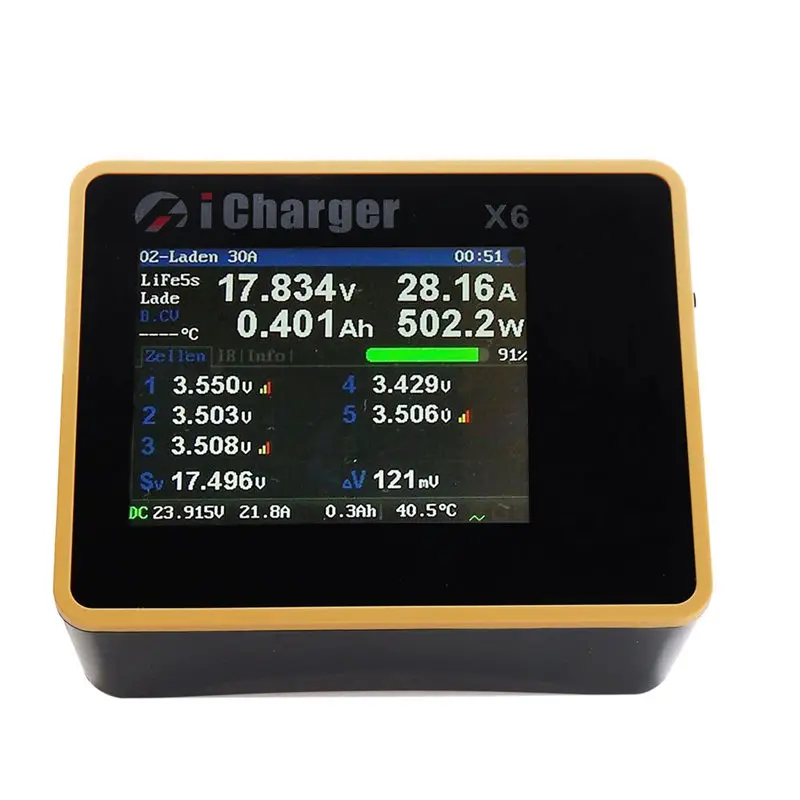 iCharger X6  X8 800W 60A  Lipo Battery Balance 30A High Charge Current Multi RC Remote Helicopter Charger With LCD Screen