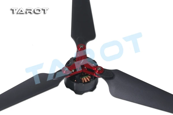 TAROT Metal CNC Alminium alloy 3-Blade Folding propeller mount Red  black TL100B17  TL100B178