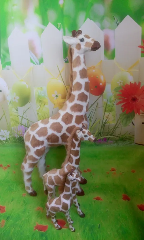 

simulation giraffe Handmade craft model ,polyethylene&furs giraffe toy ,teaching prop. home decoration Xmas gift w4137
