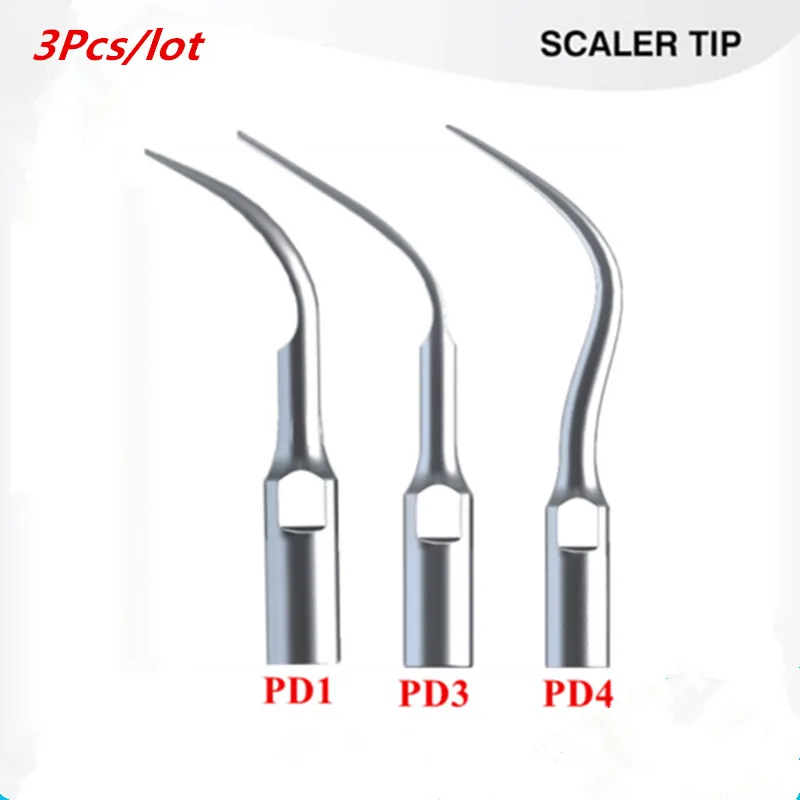 

3 PCS Dental scaling perio Tips fir for satelec woodpecker-DTE NSK,used for Ultrasonic Scaler Handpiece Teeth Whitening