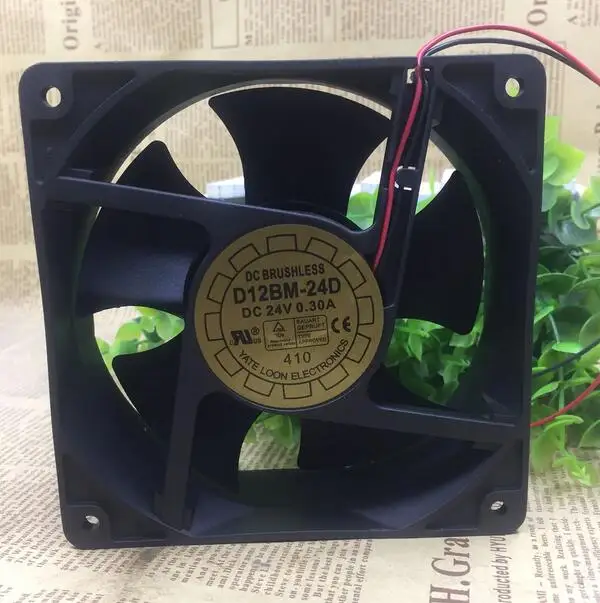 

YALN D12BM-12 12025 0.30A 12CM 120*120*25MM 2 wire chassis power supply cooling fan