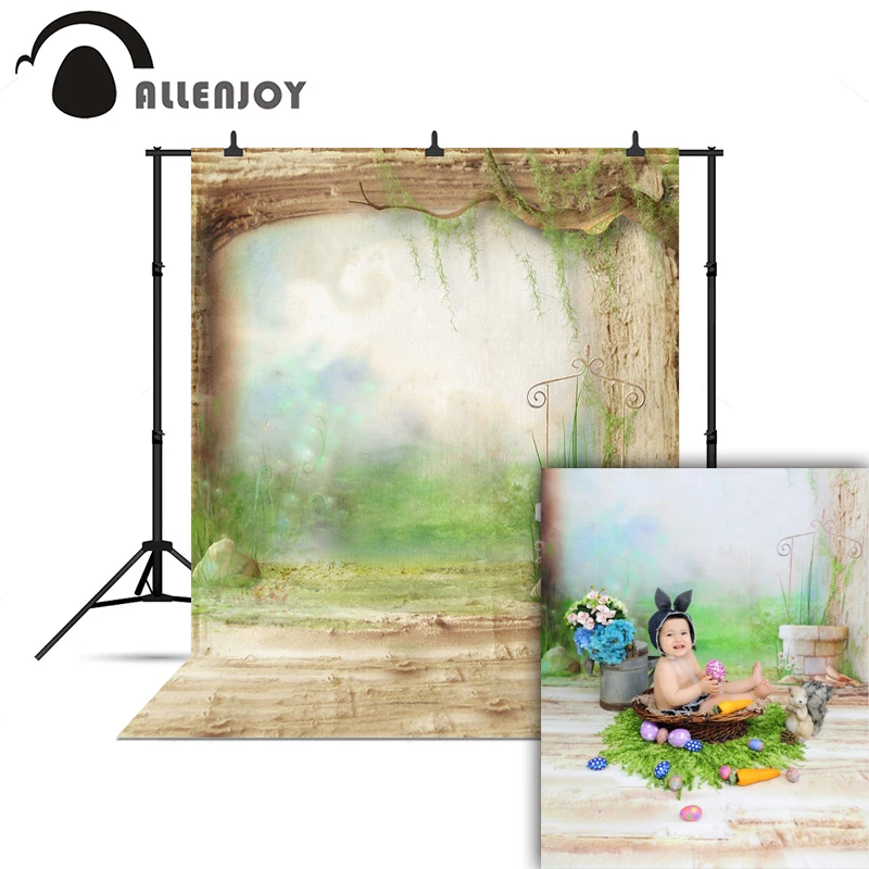 Allenjoy 사진 배경 시골 원더 랜드 초원 잔디 어린이 전문 photophone 크리스마스 사진 배경