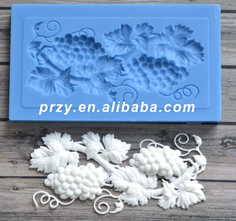 

Mold Silicone Grapevine Crafts Decorating Cake Candy Fondant Mold Silicone Moulds Silicone Rubber CIQ,FDA,LFGB,CE / EU PRZY 001