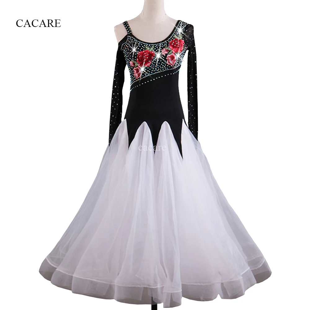 

CACARE Ballroom Dance Formal Dresses Long Woman Clothing Female Standard Dance Wear Costume Waltz Dress Modern D0087 Customize