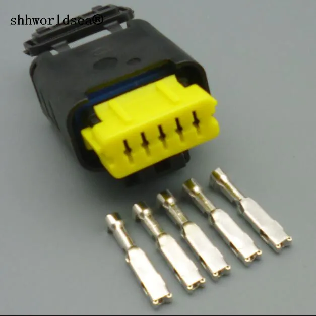 Shhworldsea 5 Pin 1.5mm car auto female waterproof automobile electric wire conector plug 211PC052S0081 211 PC052S0081