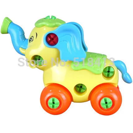 Dierlijke Olifant Mammoet Demonteren Combinatie en Educatief Speelgoed Moer Gemonteerd Speelgoed Dieren 2021