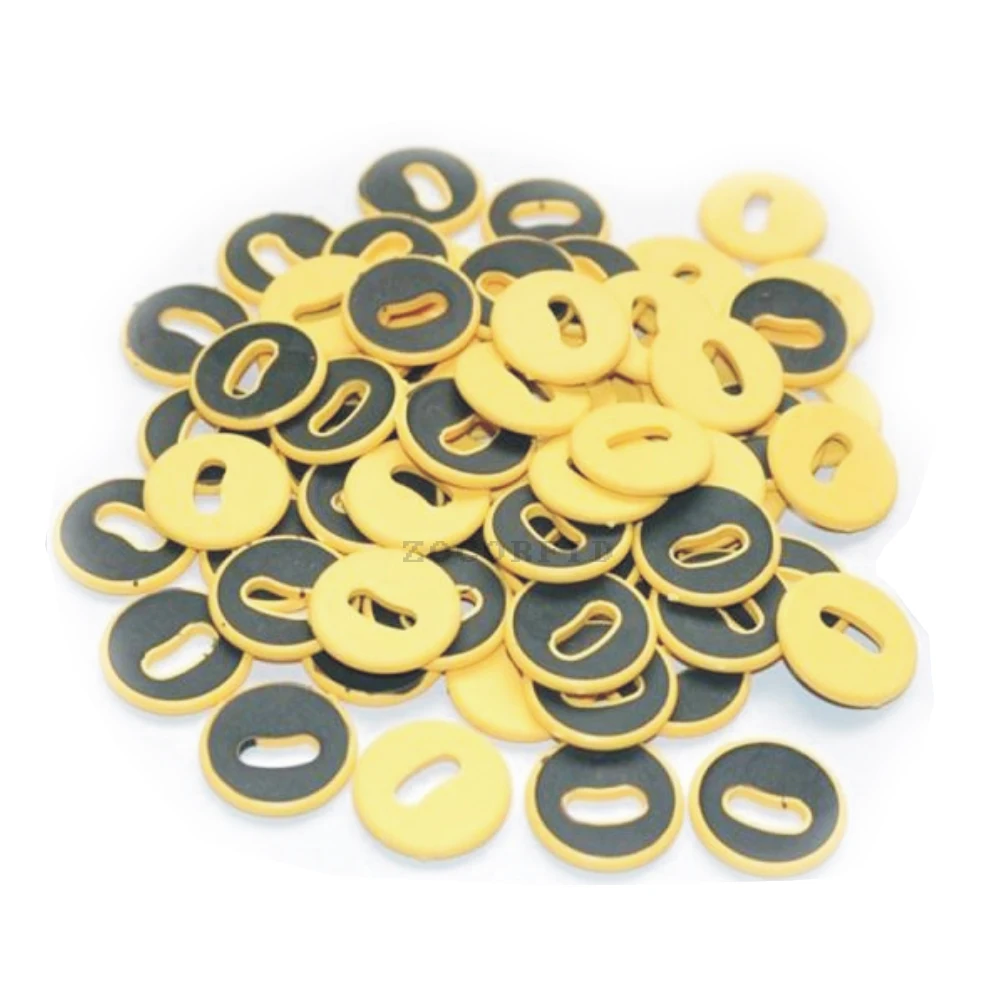100 unids/lote impermeable F1108 (Compatible S50) 13,56 MHZ IC Token Tag/llaveros de alta temperatura