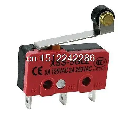 (5) XSS-5GL2 NO+NC Contact Miniature Micro Switch SPDT Short Roller Lever Type