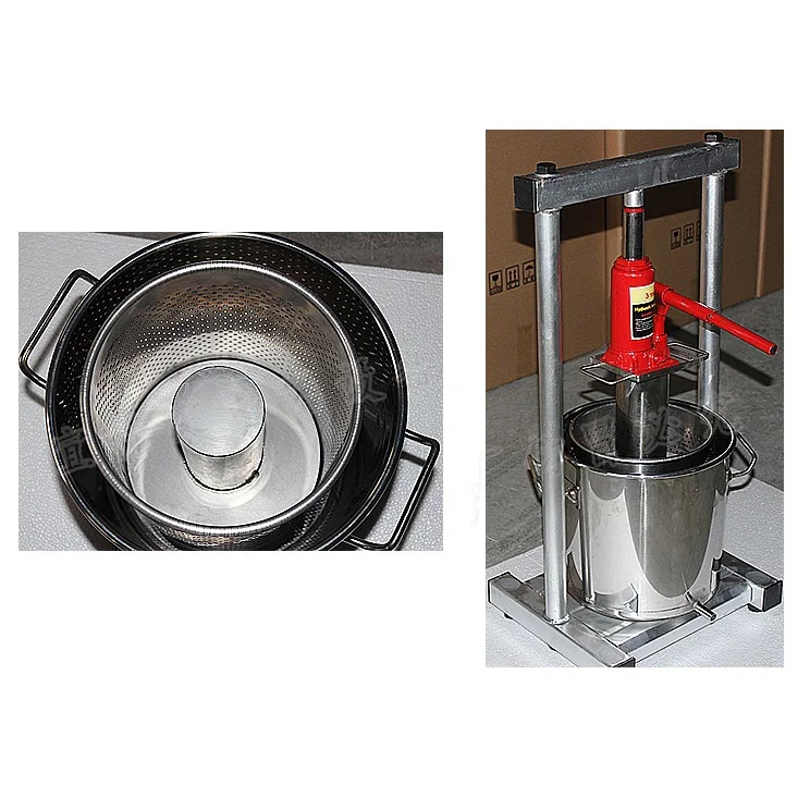 

No Jack 304 Stainless Steel Household Manual Hydraulic Fruit And Honey And Grape Presser Lard Bread Machine Oil Press