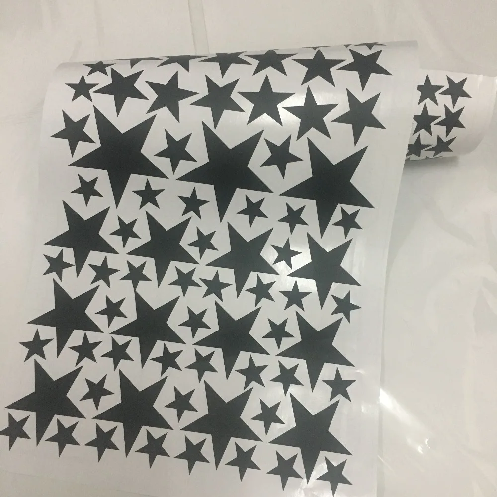 163pcs/set Mixed Size 3-9cm Cartoon Gold Starry Wall Sticker For Kids Child Rooms Decoration Art Mural Cute Stars Wall Decals