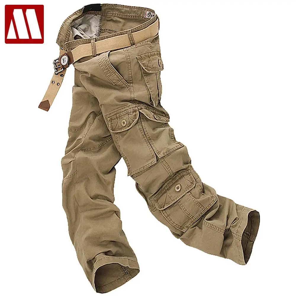 

Cotton Cargo Pants Combat Camouflage Pant Men's Bottoms Pockets Trousers Free Shipping Sales Men's Casual for Man Solid MYDBSH