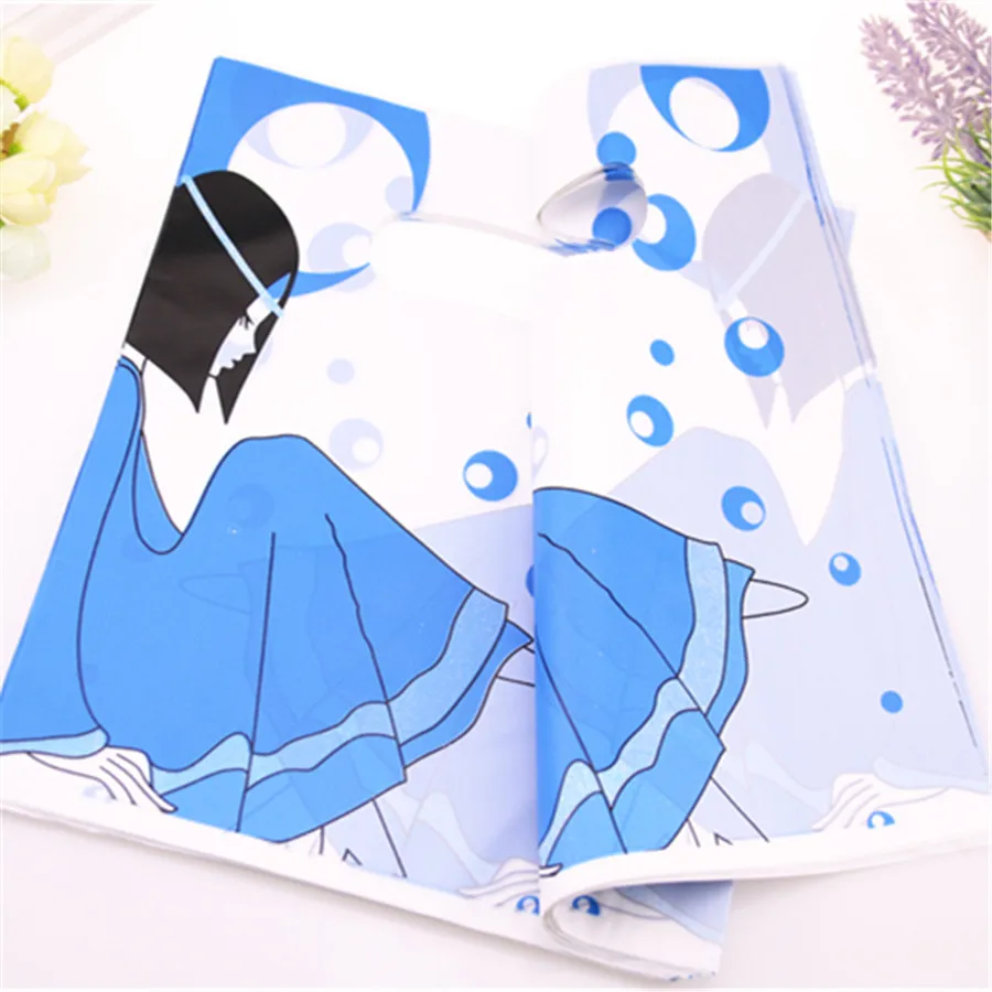 New Design Wholesale 100pcs/lot 20*25cm Luxury Fashion Girl Plastic Clothing Packaging Bags Favor Party Gift Bags