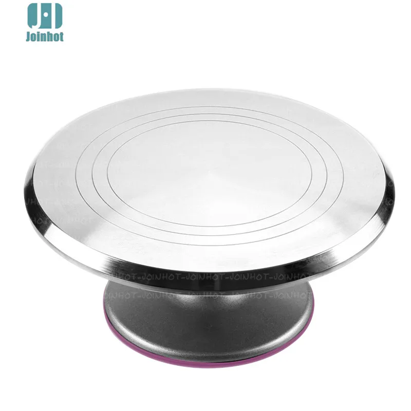 NEW   by UPS Cake Decorating turntable aluminum alloy skid cake